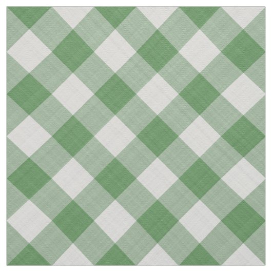Groene Gingham Controleert Patroon Geometric Stof (Swatch)