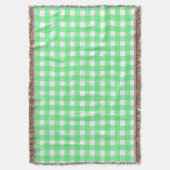 Groene gingham deken (Voorkant Verticaal)