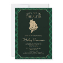 Groene Gingham Derby Bruiloftsborrel