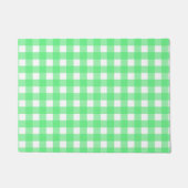 Groene gingham deurmat (Voorkant)