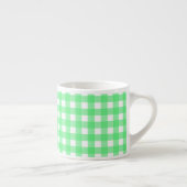 Groene gingham espresso kop (Rechts)