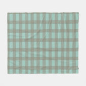 Groene Gingham Fleece Deken (Voorkant (Horizontaal))