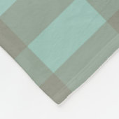 Groene Gingham Fleece Deken (Hoek)
