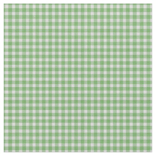 Groene Gingham Geruite Plaid Stof (Close Up)