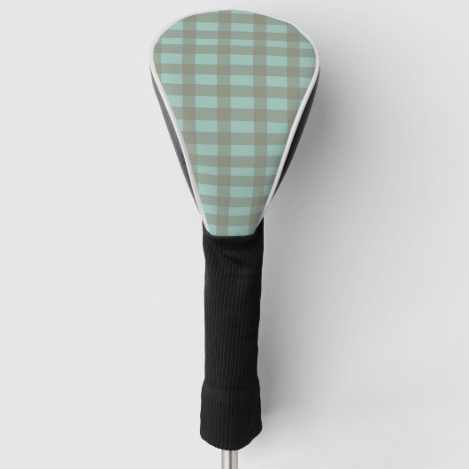 Groene Gingham Golfheadcover (Voorkant)