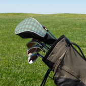 Groene Gingham Golfheadcover (Insitu)