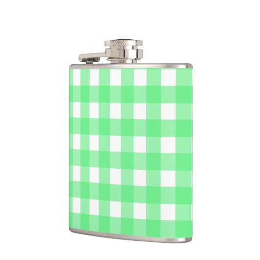 Groene gingham heupfles (Links)