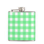 Groene gingham heupfles (Voorkant)