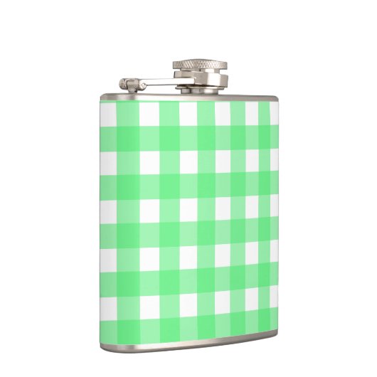 Groene gingham heupfles (Rechts)