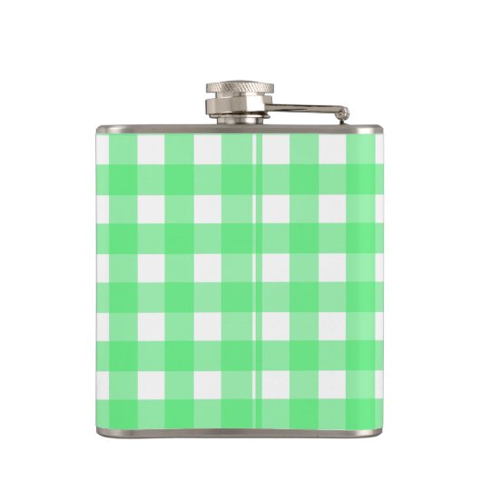 Groene gingham heupfles (Achterkant)