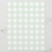 Groene Gingham Hoe Oud Waren Moeder en Vader Foto  Flyer (Achterkant)
