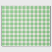Groene Gingham - Inpakpapier (Vlak)