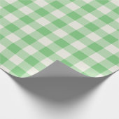 Groene Gingham - Inpakpapier (Hoek)