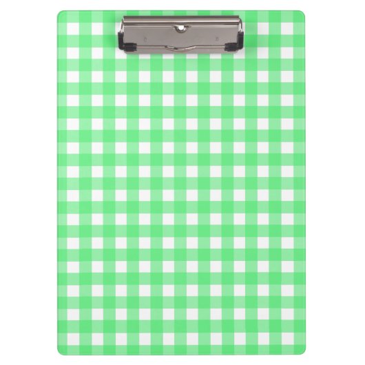 Groene gingham klembord (Voorkant)