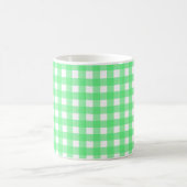 Groene gingham koffiemok (Center)