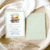 Groene Gingham komt rechtstreeks van de markt Brui Kaart