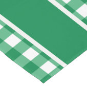 Groene Gingham Korte Tafelloper (Hoek)