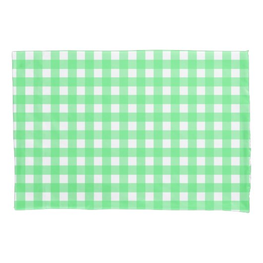 Groene gingham kussensloop (Voorkant)