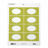 Groene Gingham Labels (Full Sheet)