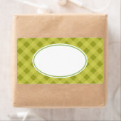 Groene Gingham-labels Etiket (Insitu)