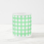 Groene gingham matglas koffiemok (Center)