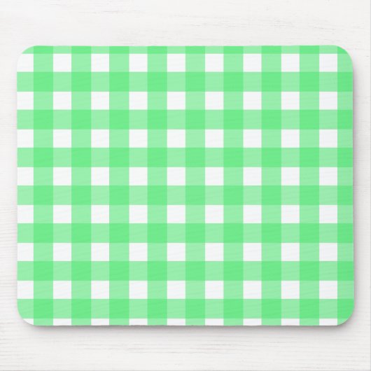 Groene gingham muismat (Voorkant)