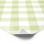 Groene Gingham Naam Boho Leeuw Bijpassend Tweeling Perfect Poster (Hoek)