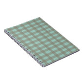 Groene Gingham Notitieboek (Rechterzijde)
