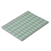 Groene Gingham Notitieboek (Linkerzijde)
