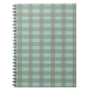 Groene Gingham Notitieboek