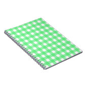 Groene gingham notitieboek (Rechterzijde)