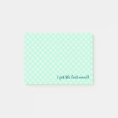 groene gingham-notities post-it® notes (Voorkant)