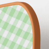 Groene gingham Pickleball Paddle-The Preppy Stuk Paddle (Links Detail)