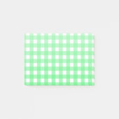 Groene gingham post-it® notes (Voorkant)