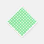 Groene gingham servet (Hoek)