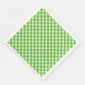Groene Gingham Servet (Hoek)