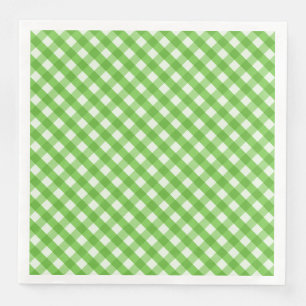 Groene Gingham Servet