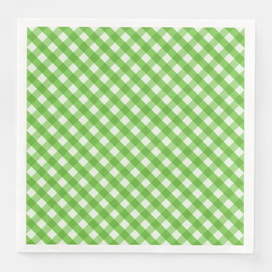 Groene Gingham Servet (Voorkant)