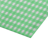 Groene gingham snijplank (Hoek)