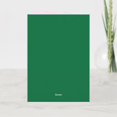 Groene Gingham Strik Afstudeerfoto  Kaart (Achterkant)