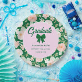 Groene Gingham Strik Diadeem Afstudeerfeest Papieren Bordje (Feest)