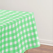 Groene gingham tafelkleed (Voorbeeld)
