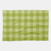 Groene gingham theedoek (Horizontaal)