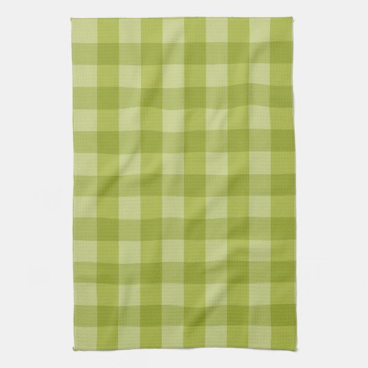 Groene gingham theedoek (Verticaal)