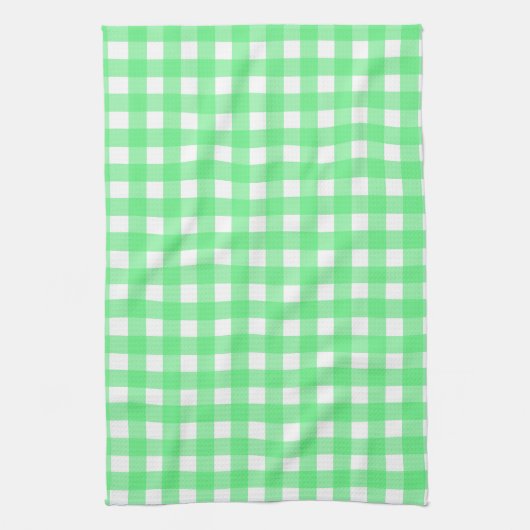 Groene gingham theedoek (Verticaal)