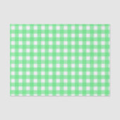 Groene gingham tissuepapier (Voorkant)