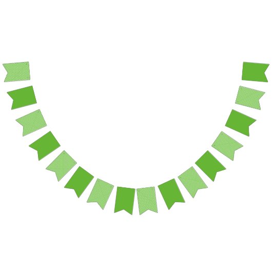 Groene Gingham Vlaggetjes (Alle)