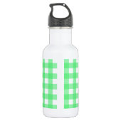 Groene gingham waterfles  (Achterkant)