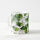 Groene Ginkgo Biloba - Koffiemok (Voorkant links)