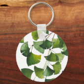 Groene Ginkgo Biloba - Sleutelhanger (Voorkant)